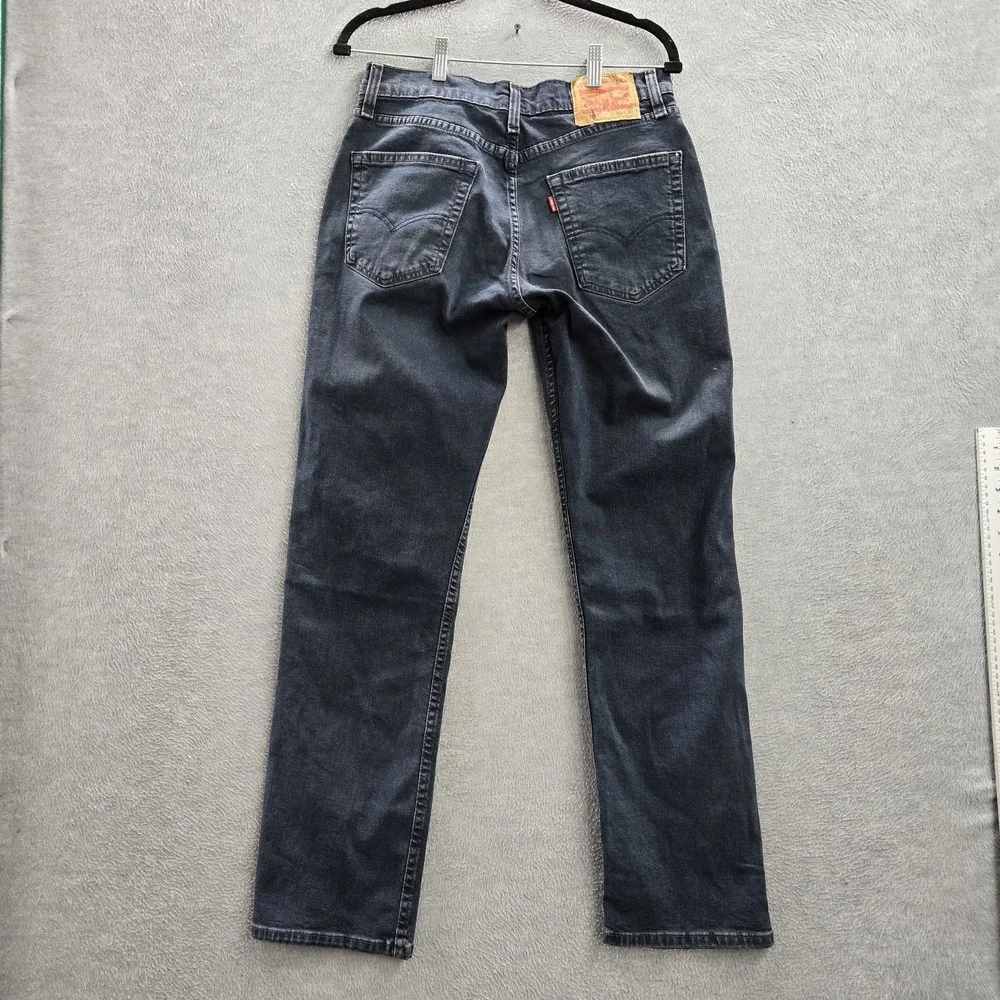 Levi's 514 Men Jeans 30X32 Dark Blue Denim Straight Button‎ 32
